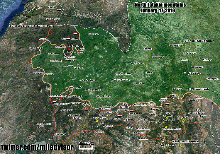 Обзор боевых действий и событий на Ближневосточном фронте 24-01-2016