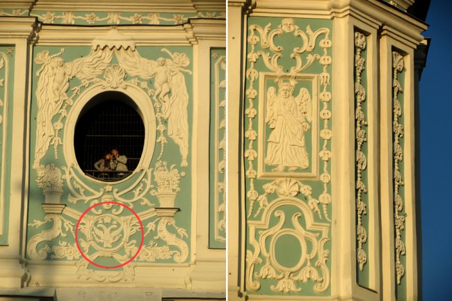 В самом центре Киева самый старейший храм весь в гербах Российской Империи. ФОТОФАКТ