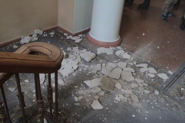 И придёт кара небесная. В мэрии Запорожья рухнул потолок после признания РФ агрессором И придёт кара небесная. В мэрии Запорожья рухнул потолок после признания РФ агрессором