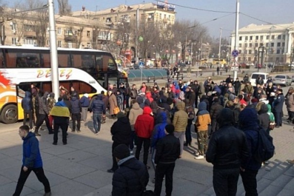 Митинг Антимайдана в Запорожье 21.02.2016 Митинг Антимайдана в Запорожье 21.02.2016