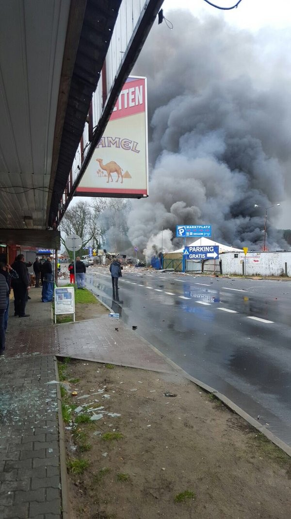 Взрыв прогремел на границе Германии и Польши Взрыв прогремел на границе Германии и Польши