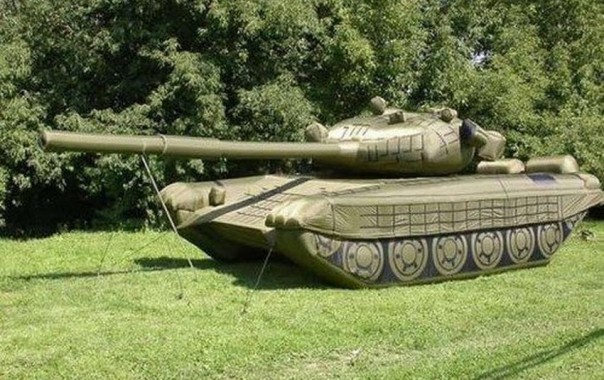 Хитрость военной надувной техники РФ Хитрость военной надувной техники РФ