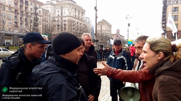 Киевляне выступили против батальона «Айдар» и «Азов»