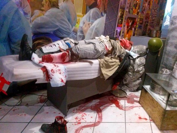 В Ивано-Франковском «музее небесной сотни» показывают окровавленный муляж человека с оторванными конечностями В Ивано-Франковском «музее небесной сотни» показывают окровавленный муляж человека с оторванными конечностями