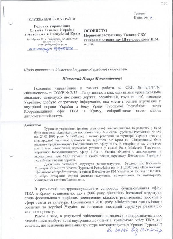 СБУ: Мустафа Джемилев оказался турецким шпионом (Видео)