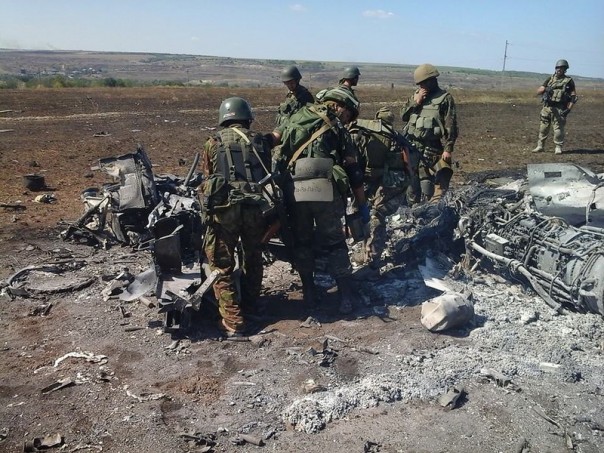 Война онлайн. Запись со сбитого вертолета Ми-24 ВСУ.