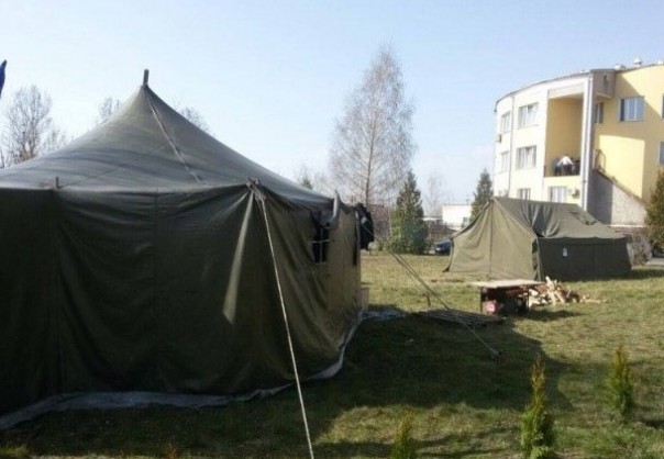На волынской таможне протестующие разбили палатки