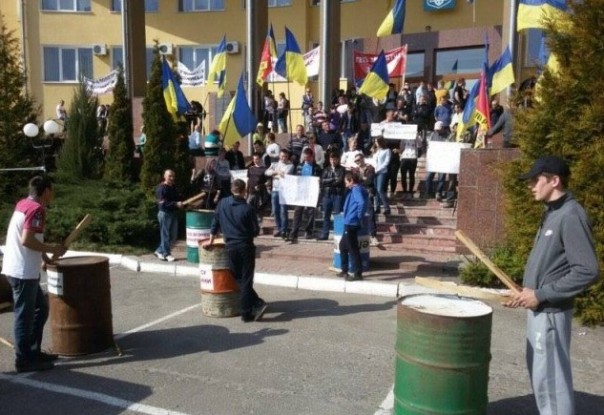 На волынской таможне протестующие разбили палатки