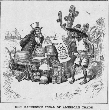 «ЦВЕТНЫЕ ЗАНИМАЮТСЯ РЕФОРМИРОВАНИЕМ США». Американская политическая карикатура конца XIX века