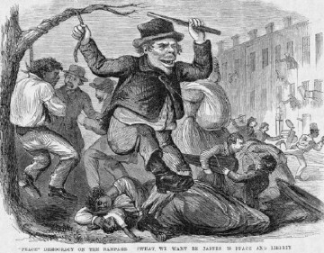 «ЦВЕТНЫЕ ЗАНИМАЮТСЯ РЕФОРМИРОВАНИЕМ США». Американская политическая карикатура конца XIX века