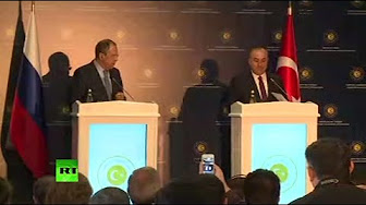 Пресс-конференция Лаврова и Чавушоглу по итогам переговоров