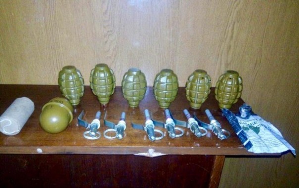 У хрюмберга который ехал на лечение в Кировоградскую область изъяли семь гранат